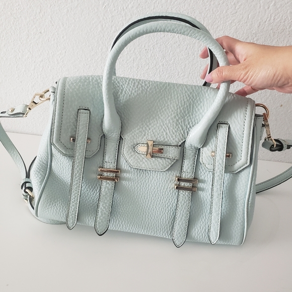 Rebecca Minkoff Handbags - REBECCA MINKOFF LIGHT BLUE LEATHER HANDBAG 2 ways